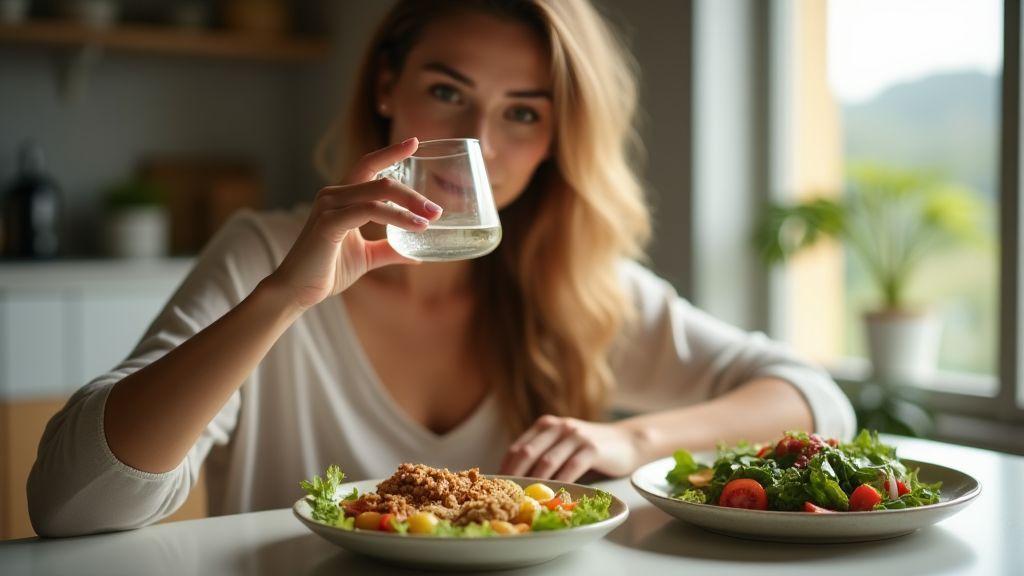 O que a ciência diz sobre beber água durante a refeição faz mal