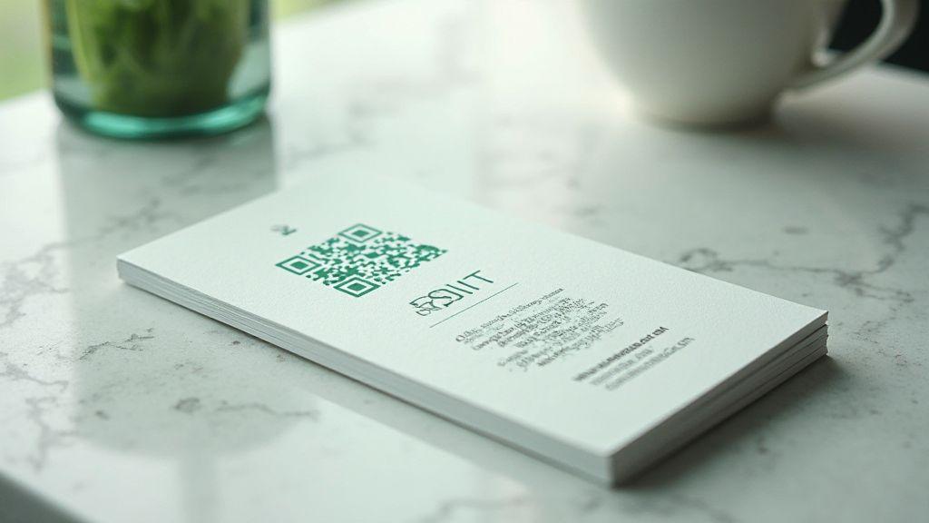 Cartão de visita com QR Code do WhatsApp